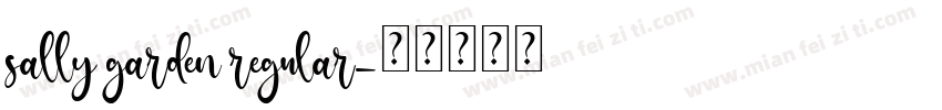 sally garden regular字体转换